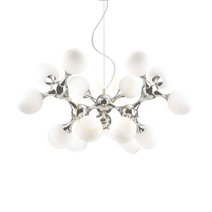Lustră suspendată Ideallux Nodi SP15 Bianco albă 15xE14 082073 small 0