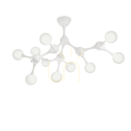 Verifica Plafoniera Ideallux Nodi PL9 albă 83 cm metal sticlă G9 149622