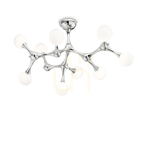 Verifica Plafonieră Ideallux Nodi PL9 Cromo crom 83 cm G9 9x15W 133393