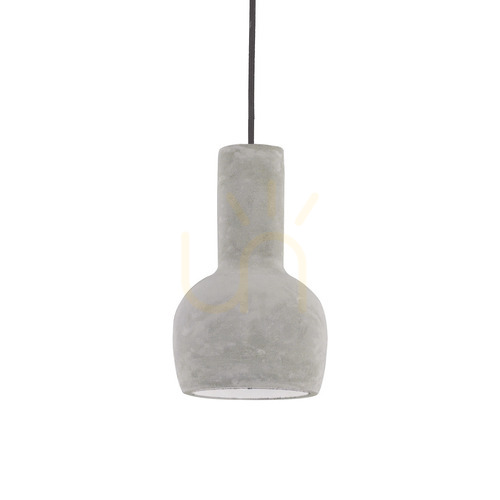 Verifica Lampă suspendată Ideallux OIL SP1 gri beton E27 14 cm 110431