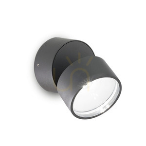 Aplică exterior Ideallux OMEGA Round antracit LED 7W 4000K IP54 285467 small 0