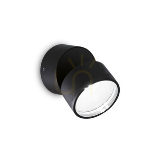 Aplică exterior Ideallux OMEGA Round negru LED 7W 4000K IP54 285504 small 0