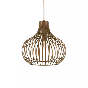Lampă suspendată Ideallux ONION SP1 maro metal Ø38 cm E27 205298 small 1