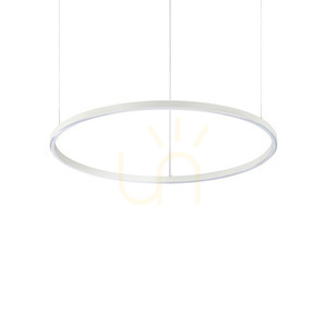 Lustră suspendată Ideallux Oracle Slim D70 albă LED 3000K 37W 229485 small 0