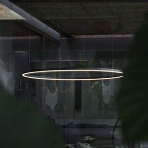 Lampă suspendată Ideallux Oracle Slim D090 neagră LED 42W 3000K dimabilă 304427 small 4