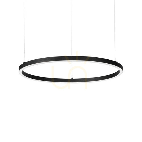 Verifica Lampa suspendată Ideallux Oracle Slim rotundă neagră LED 90 cm 3000K 229508