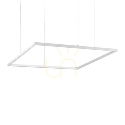 Verifica Lustră suspendată LED Ideallux Oracle Slim D90 albă 53W 3000K 259192