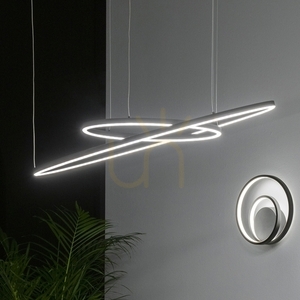 Lampă suspendată Ideallux ORACLE SLIM D150 albă LED 3000K DALI 304465 small 2