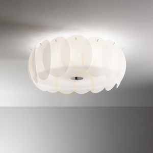 Plafon Ideallux Ovalino PL8 alb din sticlă 53,5 cm 094014 small 2