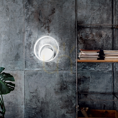 Verifica Aplică perete Ideallux OZ albă LED 26W 3000K metal 253695