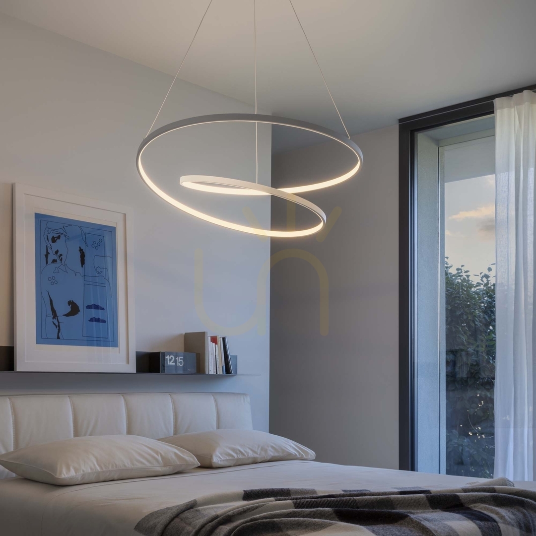 previzualizare Lampă suspendată LED Ideallux OZ D80 albă 52W 3000K 253664 Lampă suspendată LED Ideallux OZ D80 albă 52W 3000K 253664