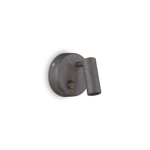 Verifica Aplică perete LED Ideallux PAGE AP ROUND NERO neagră metal 13 cm 142579