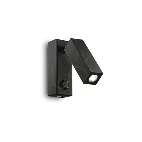 Verifica Aplica de perete Ideallux PAGE AP SQUARE NERO negru LED 3W metal 142241