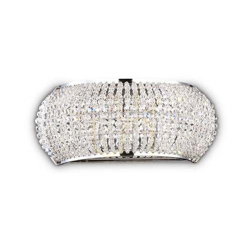 Verifica Aplică perete Ideallux PASHA AP3 crom cristal 3xG9 082264