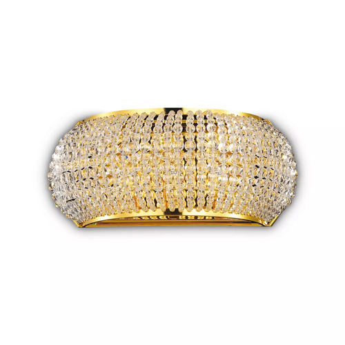 Verifica Aplica de perete Ideallux PASHA AP3 ORO aurie cristal 3xG9 082288