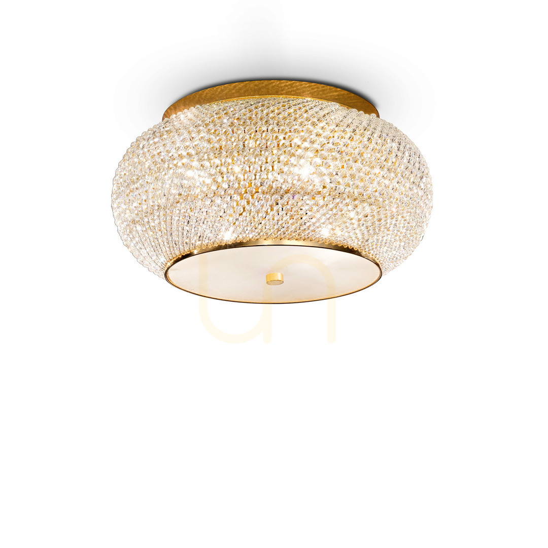Verifica Plafonieră Ideallux PASHA PL6 ORO aur cristal 40 cm 100807 Plafonieră Ideallux PASHA PL6 ORO aur cristal 40 cm 100807