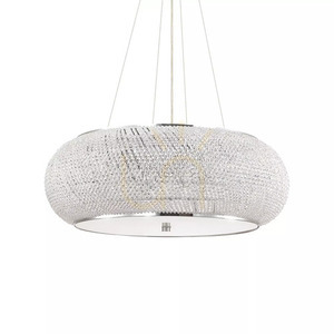 Lustră suspendată Ideallux Pasha SP14 Cromo crom cristal 65 cm E14 164977 small 1