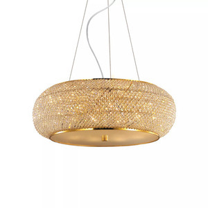 Lustră suspendată Ideallux Pasha SP14 Cromo crom cristal 65 cm E14 164977 small 2