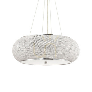Lustră suspendată Ideallux Pasha SP14 Cromo crom cristal 65 cm E14 164977 small 0