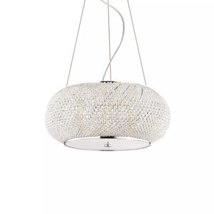 Lampă suspendată Ideallux Pasha SP6 Cromo crom cristal 40 cm 082158 1 Lampă suspendată Ideallux Pasha SP6 Cromo crom cristal 40 cm 082158 small 1