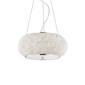 Lampă suspendată Ideallux Pasha SP6 Cromo crom cristal 40 cm 082158 0 Lampă suspendată Ideallux Pasha SP6 Cromo crom cristal 40 cm 082158 small 0