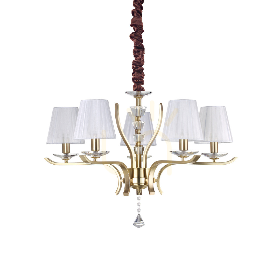 Verifica Lampă suspendată Ideallux Pegaso SP5 alamă 5xE14 72 cm 197722 Lampă suspendată Ideallux Pegaso SP5 alamă 5xE14 72 cm 197722