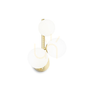 Aplică perete Ideallux PERLAGE AP3 BIANCO albă 3xG9 metal sticlă 283784 small 0