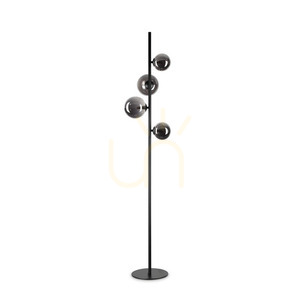Lampă pe picior Ideallux PERLAGE PT4 Fume 4xG9 negru/sticlă fumurie 306988 0 Lampă pe picior Ideallux PERLAGE PT4 Fume 4xG9 negru/sticlă fumurie 306988 small 0