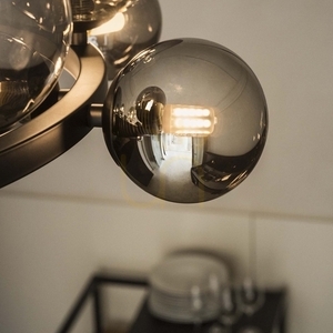 Lampă pendul Ideallux PERLAGE SP14 Ambra 85 cm alamă sticlă 322797 small 4