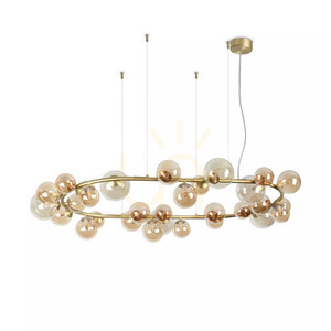 Lampă suspendată Ideallux Perlaje SP30 Bianco albă 30xG9 296746 small 1