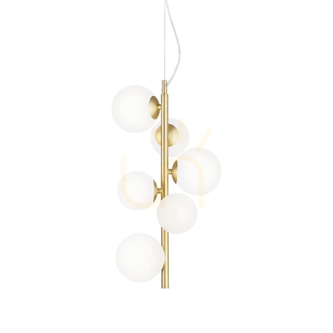 Verifica Lampă suspendată Ideallux Perlage SP6 Bianco albă 6xG9 metal sticlă 283821 Lampă suspendată Ideallux Perlage SP6 Bianco albă 6xG9 metal sticlă 283821