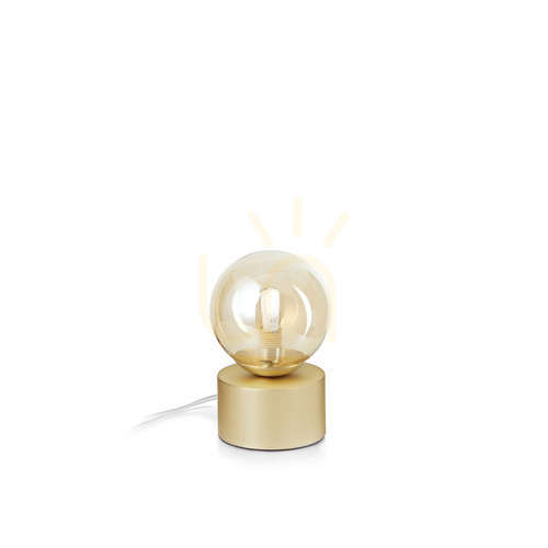 Verifica Lampă de masă Ideallux PERLAGE TL1 AMBRA chihlimbar sticlă metal G9 317823