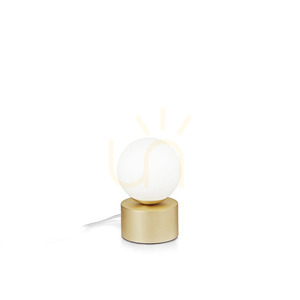 Lampă de masă Ideallux PERLAGE TL1 BIANCO albă sticlă metal G9 292458 small 0