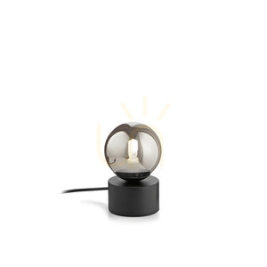 Lampă de masă Ideallux PERLAGE TL1 Fume sticlă metal G9 15W 292441 small 0