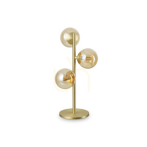 Lampă de masă Ideallux Perlage TL3 Ambra chihlimbar sticlă metal 322759 0 Lampă de masă Ideallux Perlage TL3 Ambra chihlimbar sticlă metal 322759 small 0