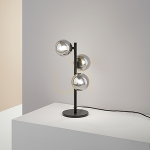 Lampă de masă Ideallux Perlage TL3 Fumé sticlă metal 24 cm 292465 1 Lampă de masă Ideallux Perlage TL3 Fumé sticlă metal 24 cm 292465 small 1