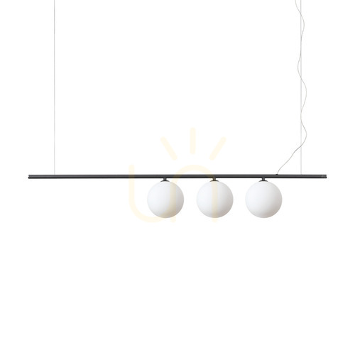 Verifica Lustră suspendată Ideallux PERLINE SP3 NERO neagră 3xG9 sticlă metal 307008