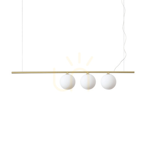 Verifica Lampă suspendată Ideallux Perline SP3 alamă sticlă 3xG9 120,5 cm 282114
