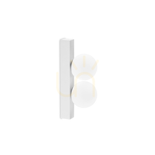 Verifica Aplica perete LED Ideallux Binomio AP2 albă 18,3 cm metal sticlă 328270