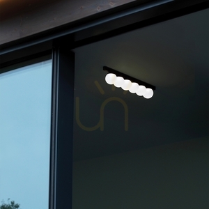 Plafonieră Ideallux Binomio albă 30,9 cm LED 12W metal sticlă 328232 small 1