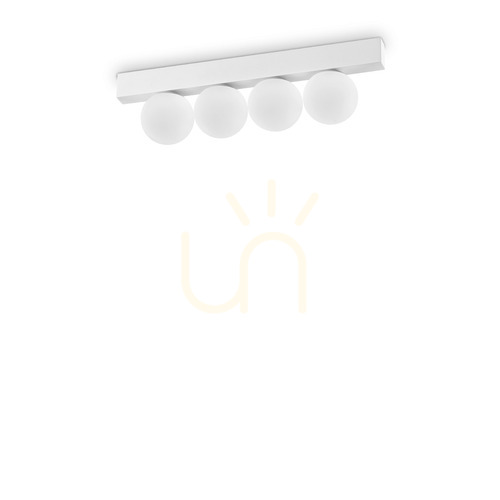 Verifica Plafonieră Ideallux Binomio albă 30,9 cm LED 12W metal sticlă 328232