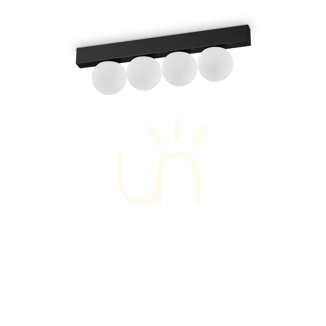 Verifica Plafonieră LED Ideallux Binomio 313283 negru metal sticlă 30,9 cm 4 becuri Plafonieră LED Ideallux Binomio 313283 negru metal sticlă 30,9 cm 4 becuri