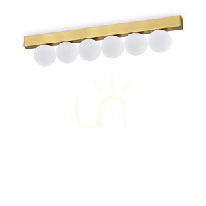 Plafonieră Ideallux Binomio 328263 alamă metal sticlă LED 18W 43,5 cm small 0