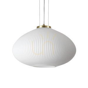Lampă suspendată Ideallux Plisse SP1 D45 alamă sticlă E27 45 cm 285191 small 0