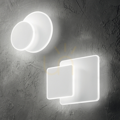 Verifica Aplică perete Ideallux POUCHE AP SQUARE alb LED 15W metal 25 cm 259352