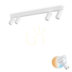 Plafon Ideallux Profilo PL4 alb metal GU10 4x28W 90 cm 328188 small 0