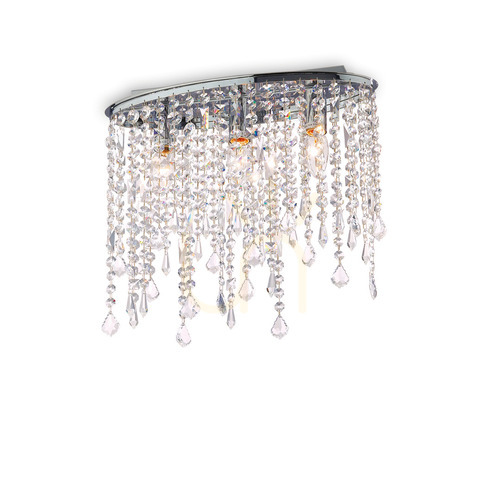 Verifica Plafonieră Ideallux RAIN PL3 crom cristal 40 cm E14 3x40W 008370