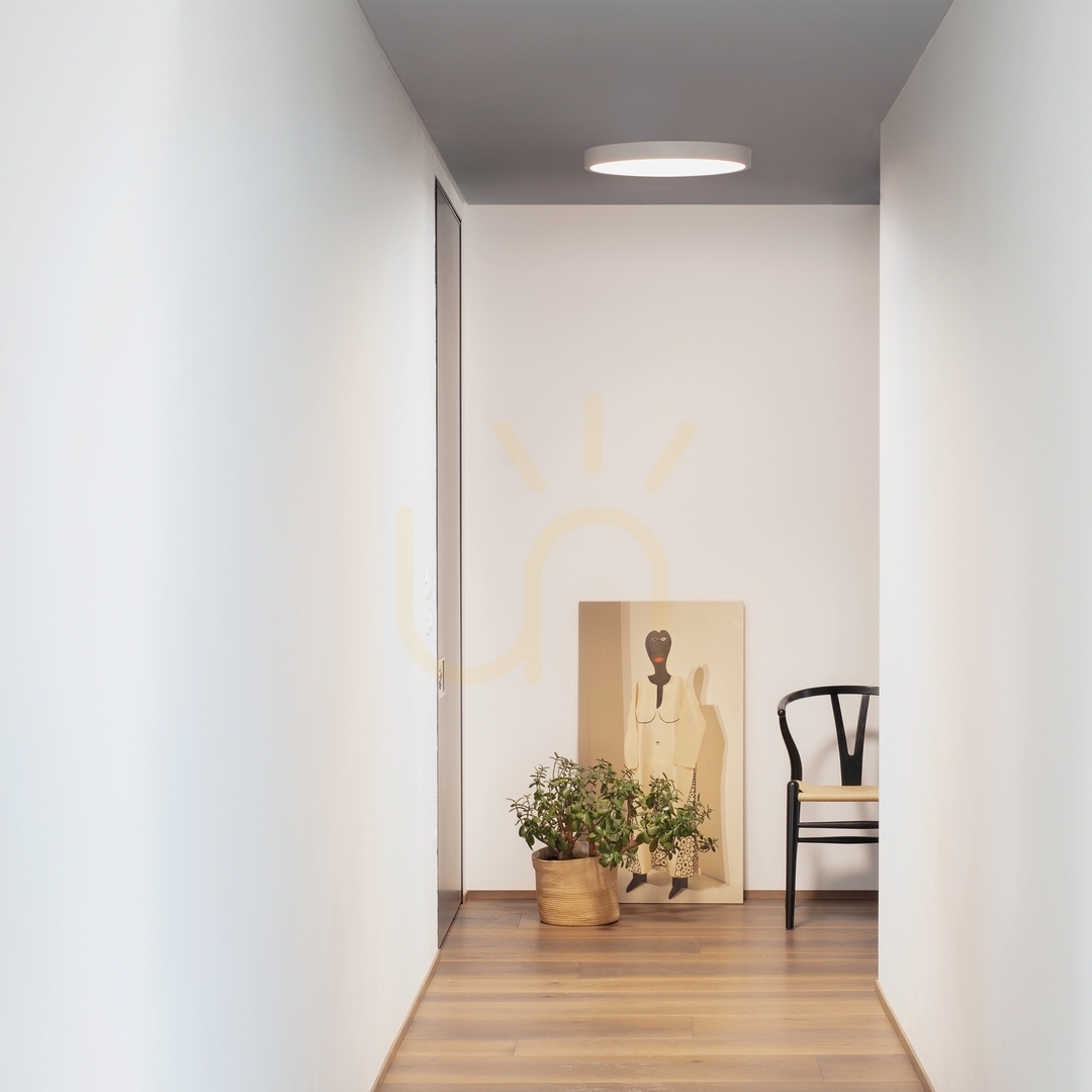 Vedere Plafon exterior Ideallux RAY PL D60 alb 44W Ø60 cm 327693 Plafon exterior Ideallux RAY PL D60 alb 44W Ø60 cm 327693