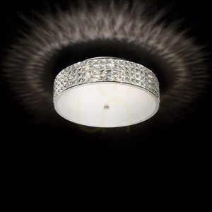 Plafonieră Ideal Lux Roma PL6 crom cristal 40 cm G9 6x40W 000657 small 2
