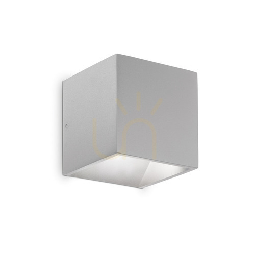 Verifica Aplică perete exterior Ideallux Rubik gri LED 8,5W 3000K IP54 aluminiu 326849